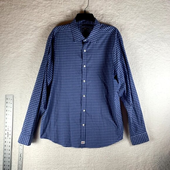 Vineyard Vines Other - Vineyard Vines Men's Blue Checkered Performance Slim Fit Cooper Shirt Sz XL 9129